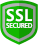 SSL Logo - ein Schutzschild mit dem Schriftzug - SSL SECURED