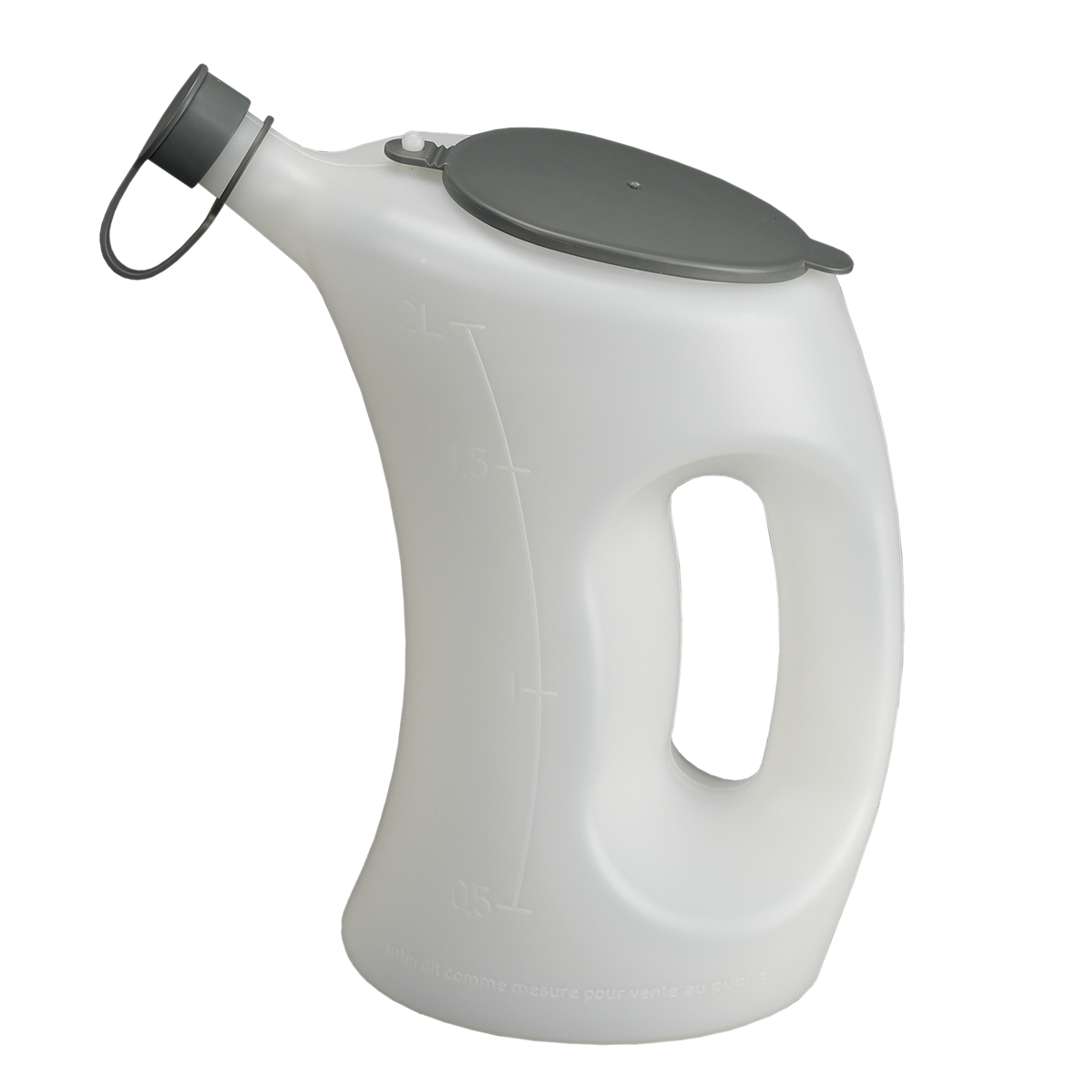 Messbecher mit Deckel PE 2l weiß transparent