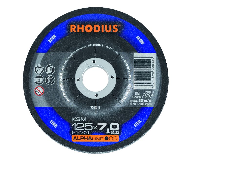 KSM - 125 x 7,0 x 22,23 - Schruppscheibe - Stahl