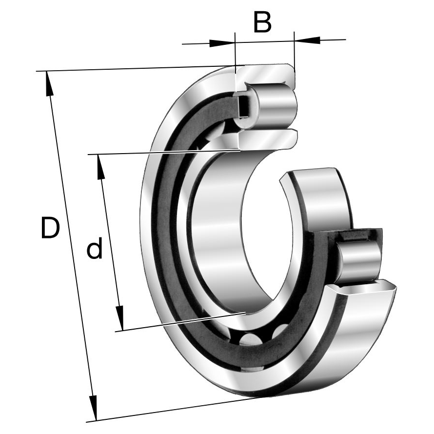 Produktbild von 2 Stück Nadellager K162017 – 16x20x17mm, Mit Käfig, Innen-Ø 8–19mm, Aus Gcr15-Lagerstahl